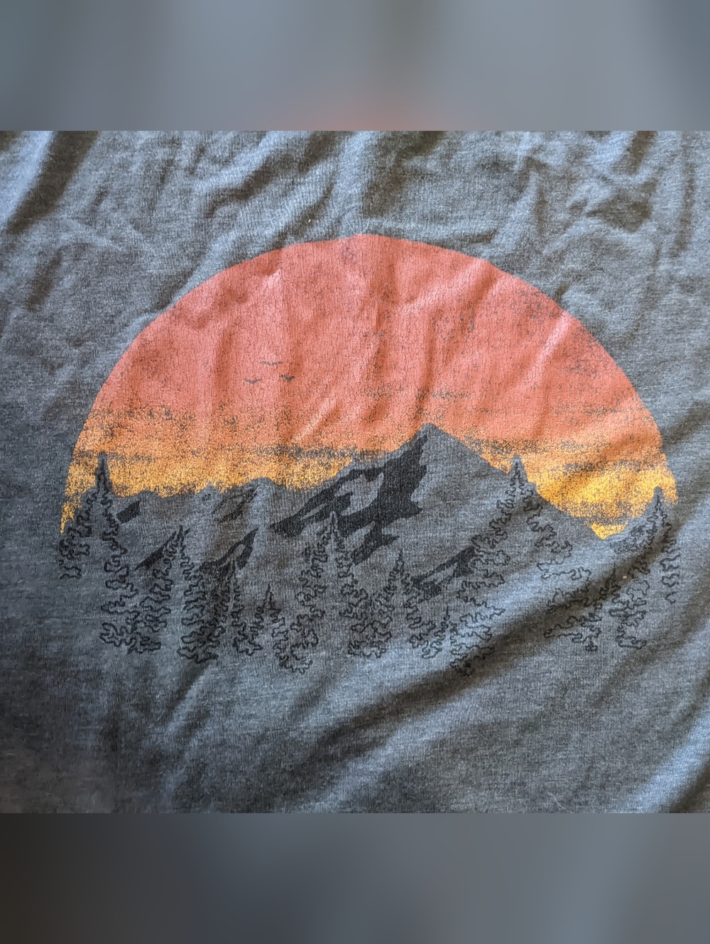 Tentree - Treeblend Vintage Sunset Graphic Tee Men's T-Shirt | Gray Charcoal: XL - Picture 15 of 16